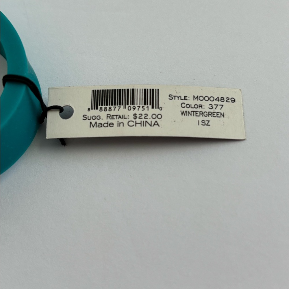 Marc By Marc Jacobs Wintergreen Turnlock Silicone Rubber Bracelet NWT - Picture 2 of 10